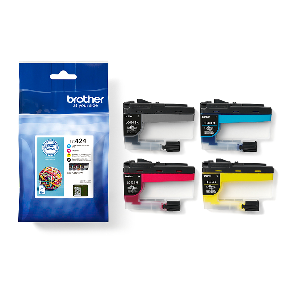 BROTHER Ink Cartridge - Lc424val - Multipack - 750 Pages - Black / Cyan / Magenta / Yellow