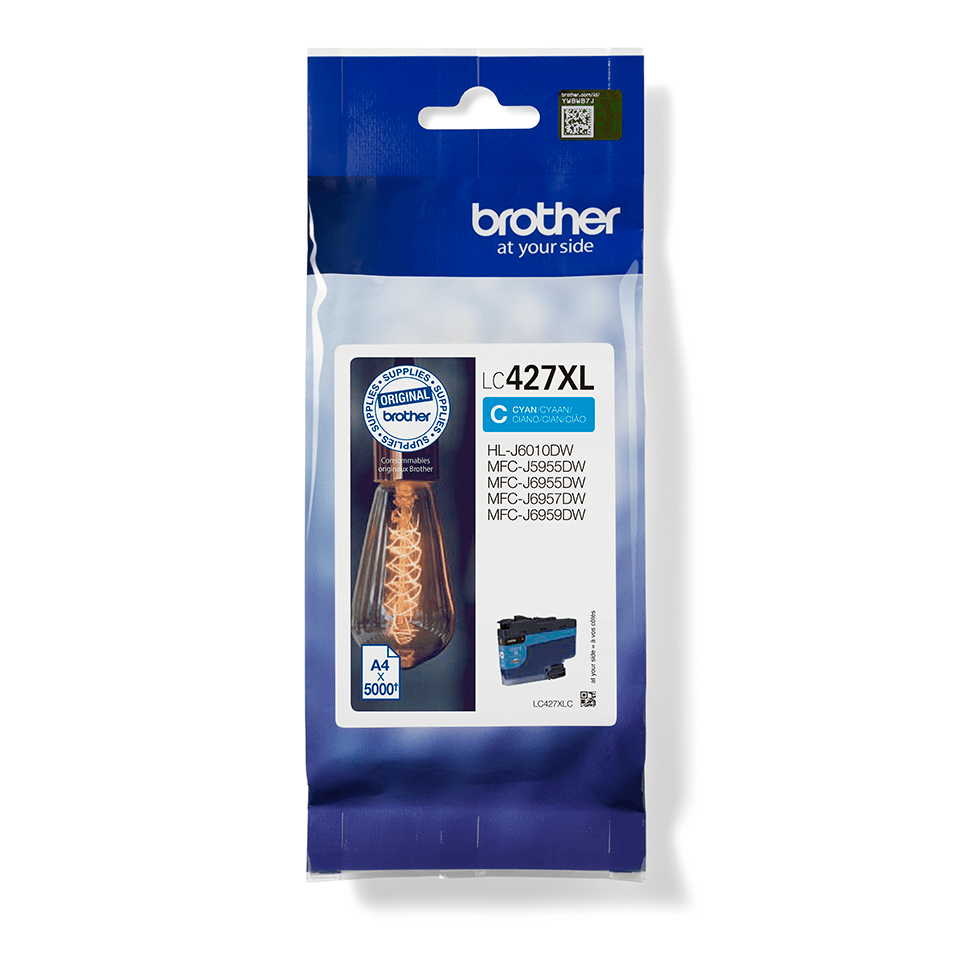BROTHER Ink Cartridge - Lc427xlc - 5000 Pages - Cyan
