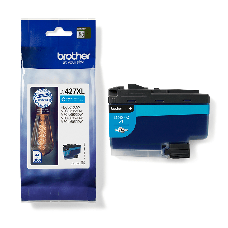 BROTHER Ink Cartridge - Lc427xlc - 5000 Pages - Cyan
