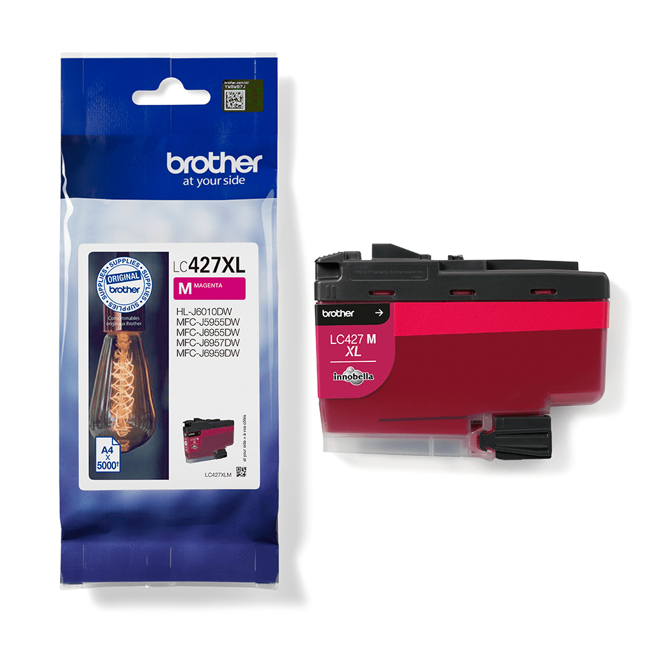 BROTHER Ink Cartridge - Lc427xlm - 5000 Pages - Magenta