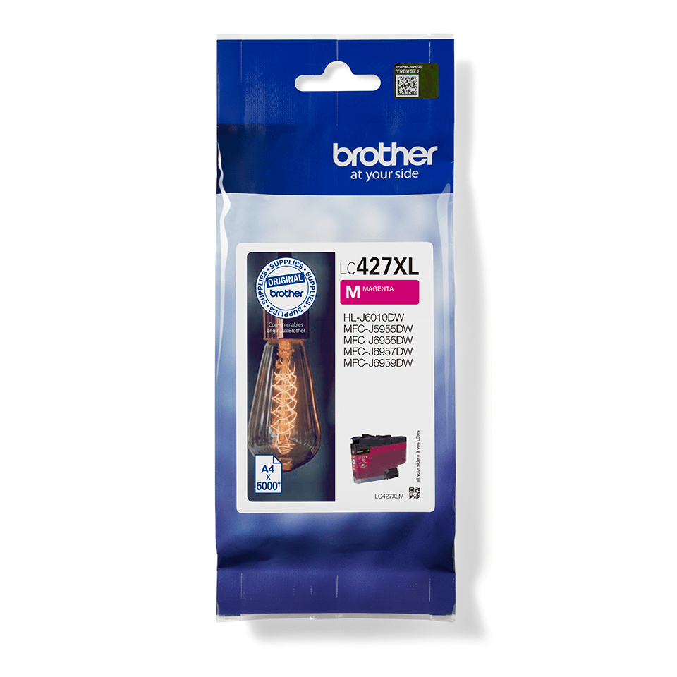 BROTHER Ink Cartridge - Lc427xlm - 5000 Pages - Magenta