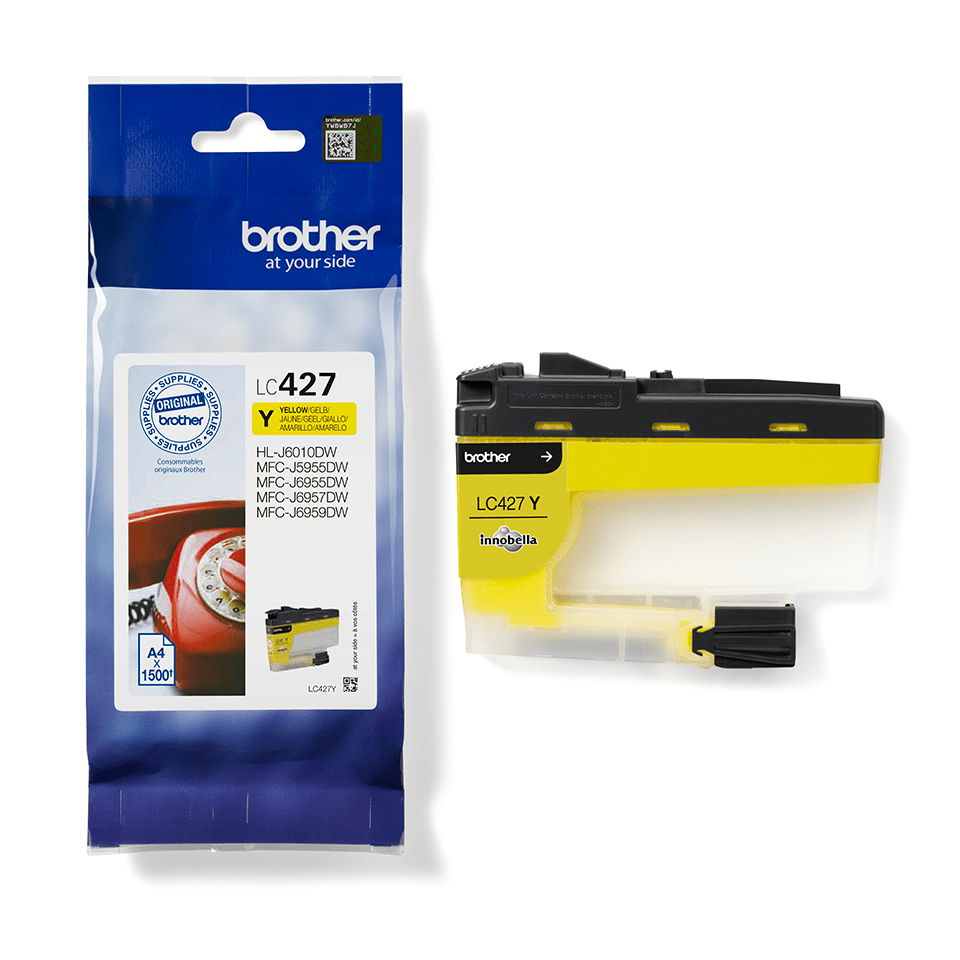 BROTHER Ink Cartridge - Lc427y - 1500 Pages - Yellow
