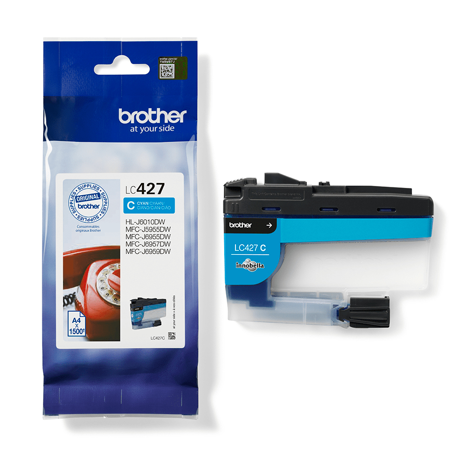 BROTHER Ink Cartridge - Lc427c - 1500 Pages - Cyan