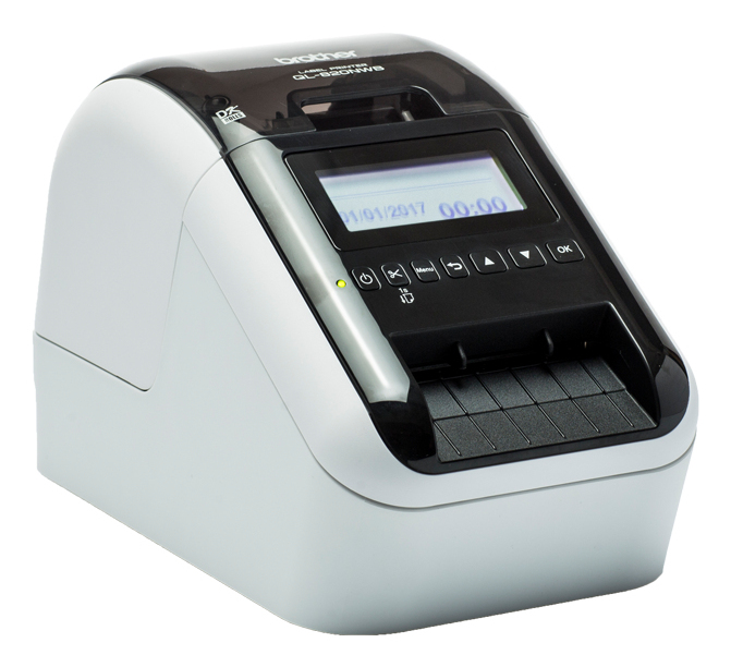 BROTHER Ql-820nwbc - Label Printer - Direct Thermal - 62mm - Airprint / Bluetooth / USB / Mfi / Wi-Fi - Black / Red
