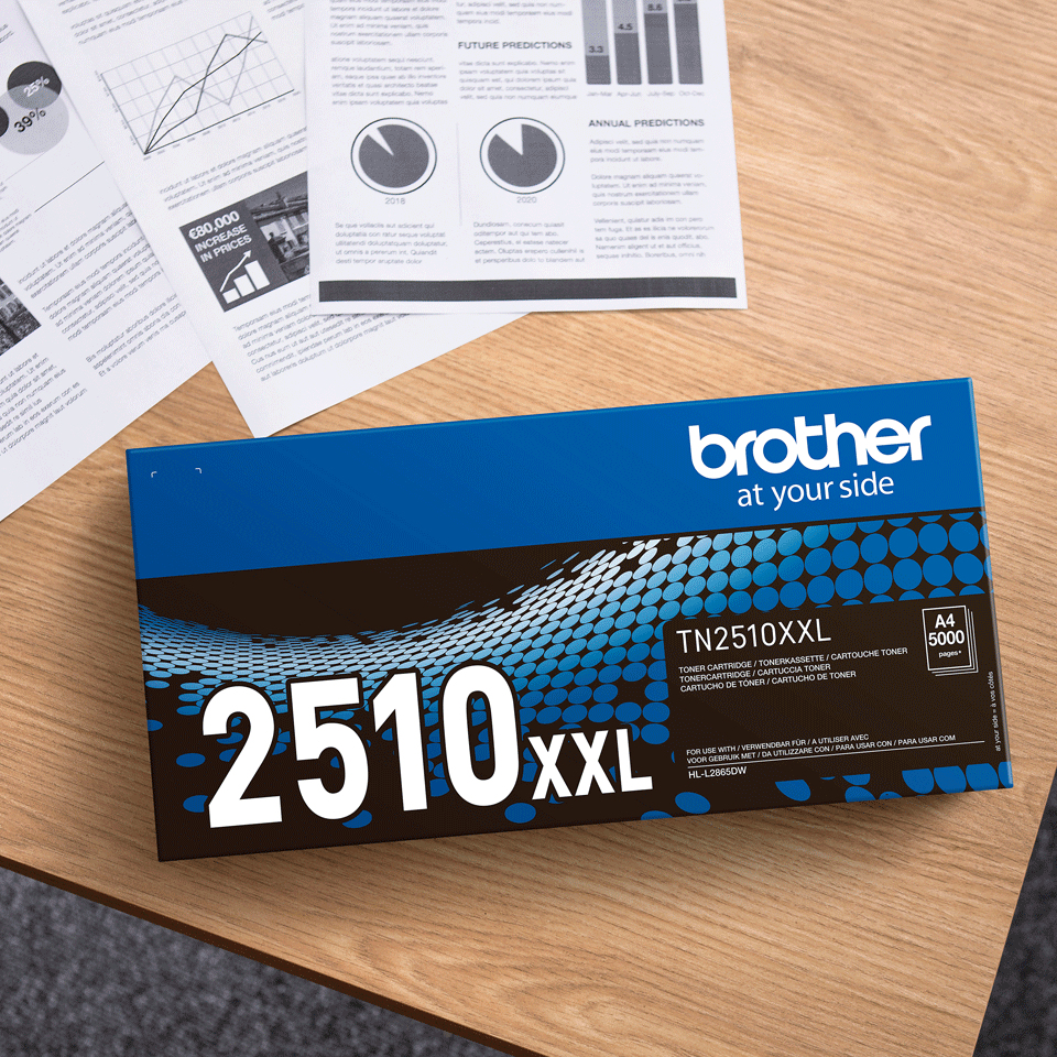 BROTHER Toner Cartridge - Tn2510xl - 3000 Pages - Black