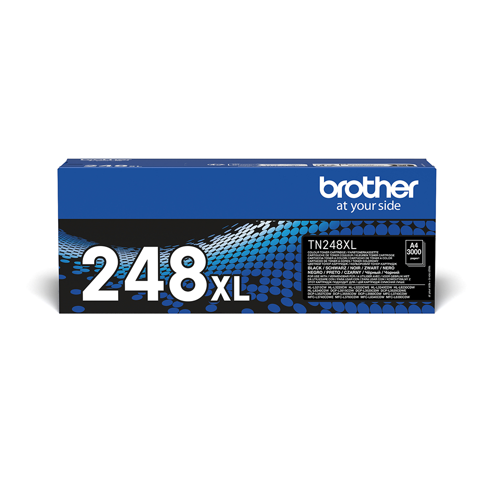 BROTHER Toner Cartridge - Tn248xlbk - 3000 Pages - Black