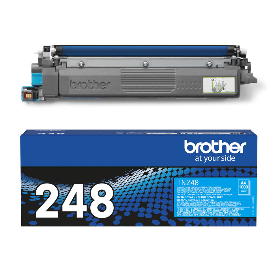 BROTHER Toner Cartridge - Tn248c - 1000 Pages - Cyan