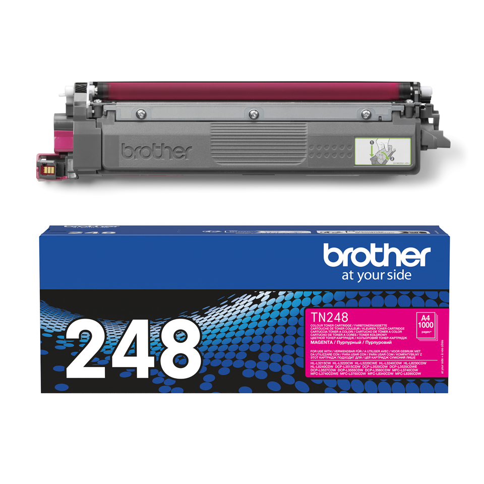 BROTHER Toner Cartridge - Tn248m - 1000 Pages - Magenta