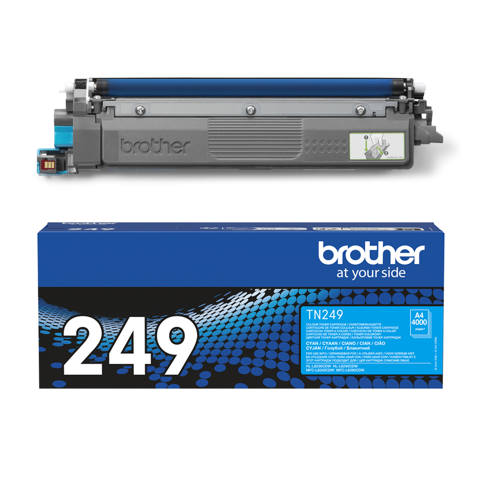 BROTHER Toner Cartridge - Tn249c - 4000 Pages - Cyan