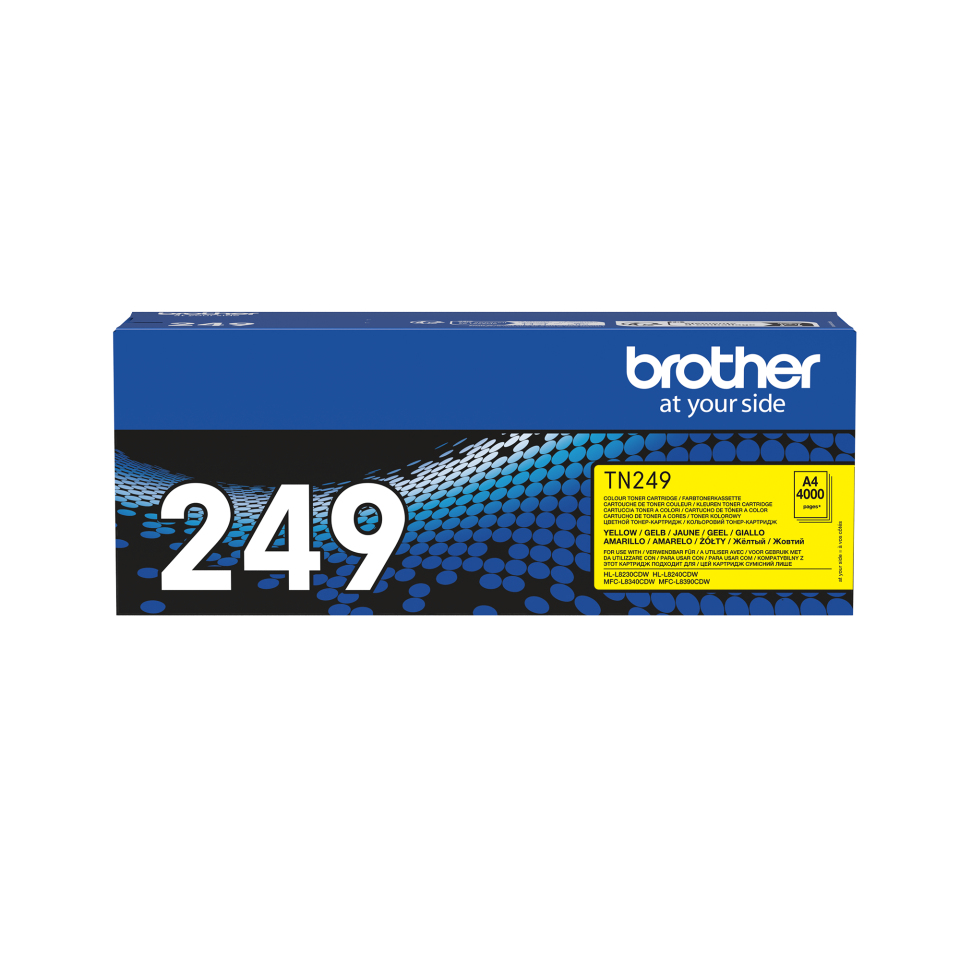 BROTHER Toner Cartridge - Tn249y - 4000 Pages - Yellow