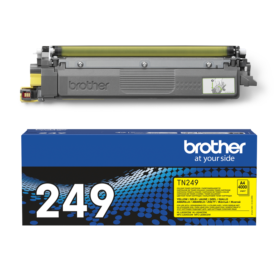 BROTHER Toner Cartridge - Tn249y - 4000 Pages - Yellow