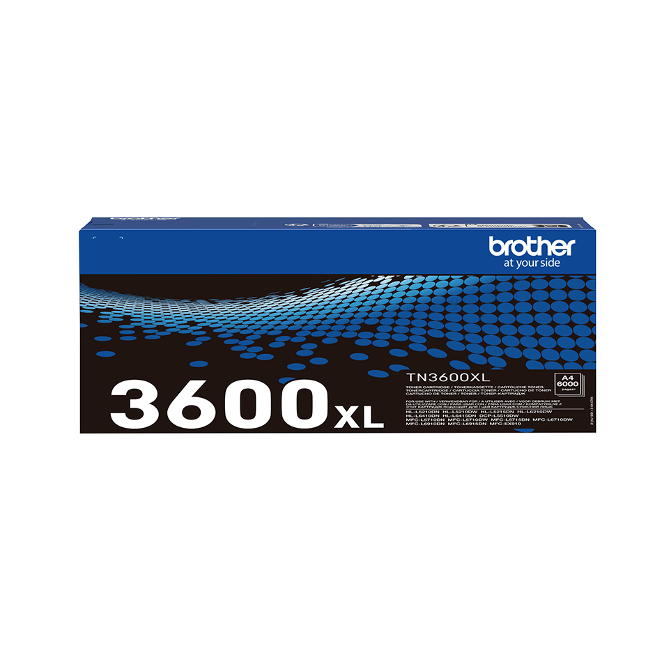 BROTHER Toner Cartridge - Tn-3600xl - 6000 Pages - Black