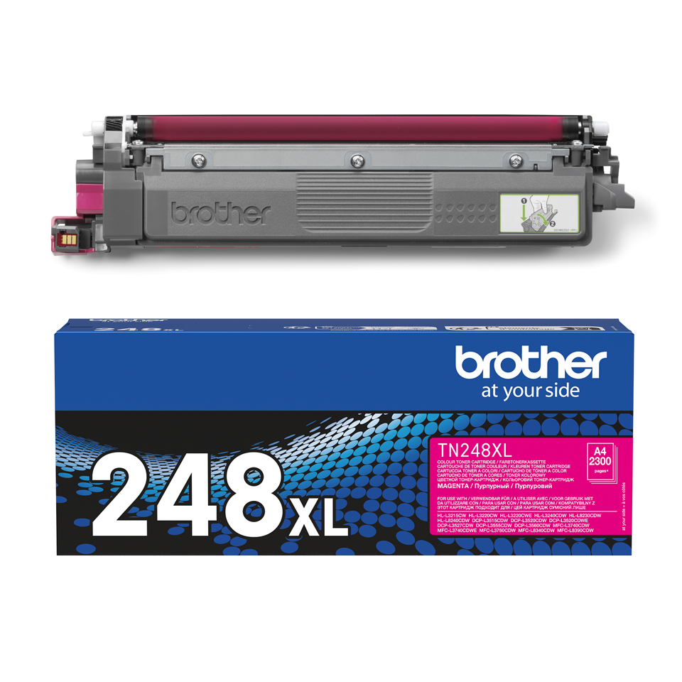 BROTHER Toner Cartridge - Tn248xlm - 2300 Pages - Magenta