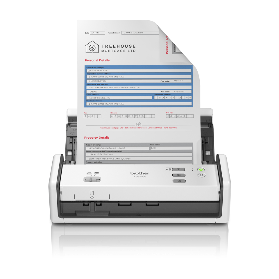 BROTHER Ads-1300 - Desktop Document Scanner - USB