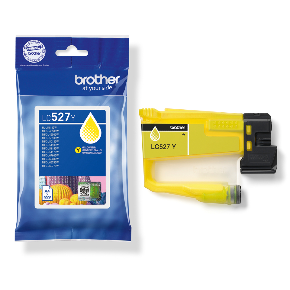 BROTHER Ink Cartridge - Lc527xlm - High Capacity - 2000 Pages - Yellow
