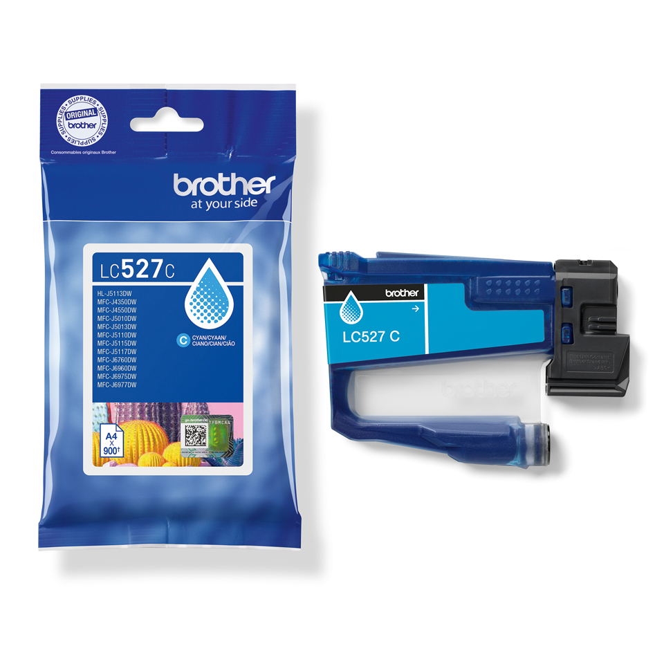 BROTHER Ink Cartridge - Lc527c - 900 Pages - Cyan