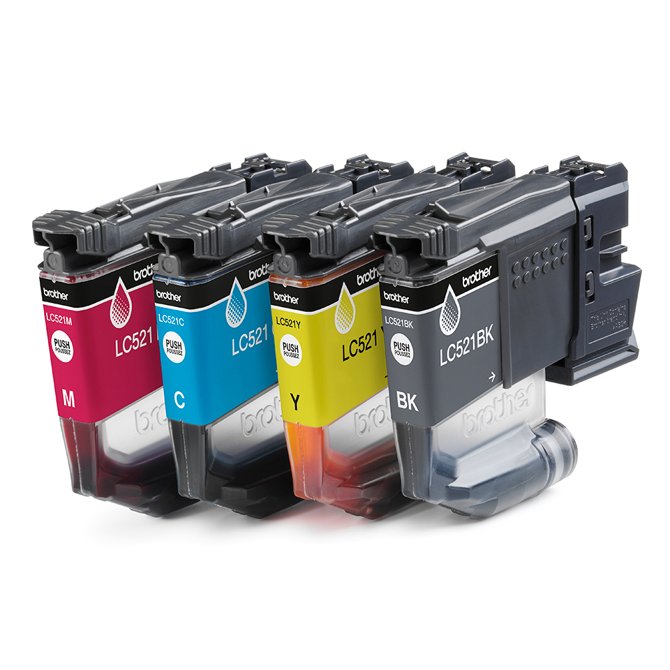 BROTHER Ink Cartridge - Lc521val - 500 Pages - Value Pack (black, Cyan, Magenta, Yellow)