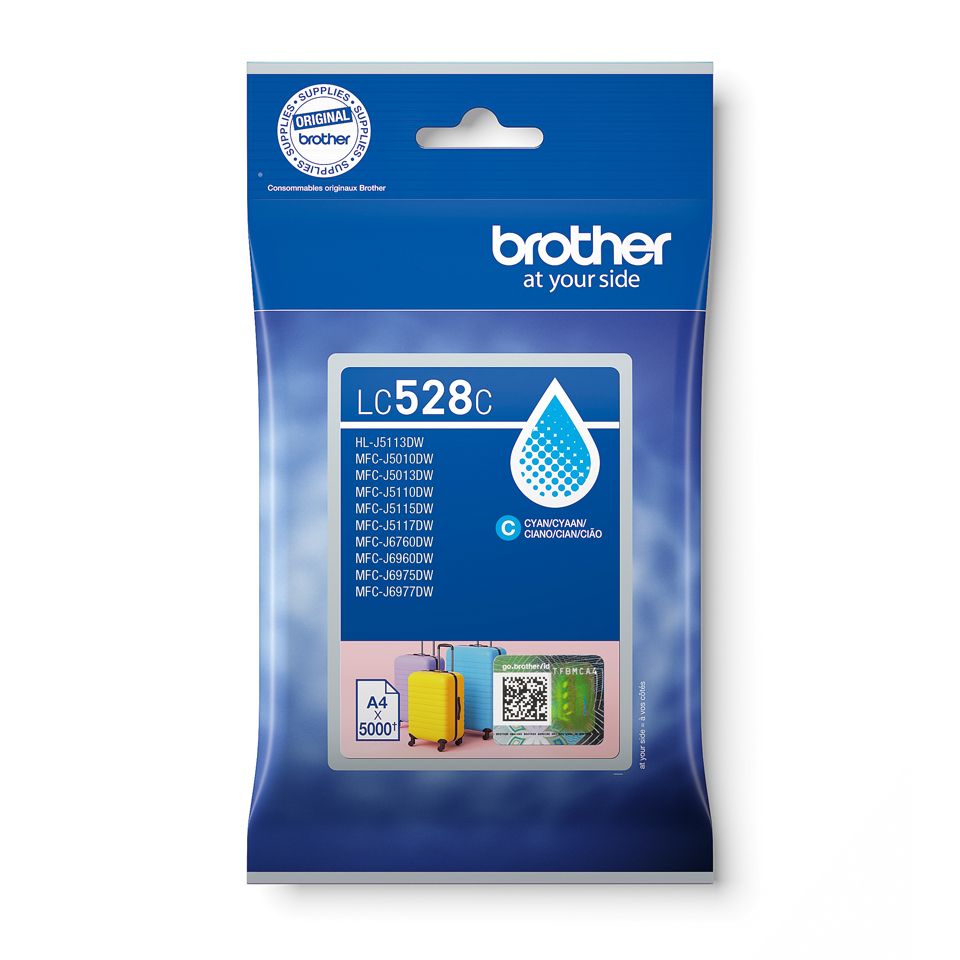 BROTHER Ink Cartridge - Lc528c - High Capacity - 5000 Pages - Cyan