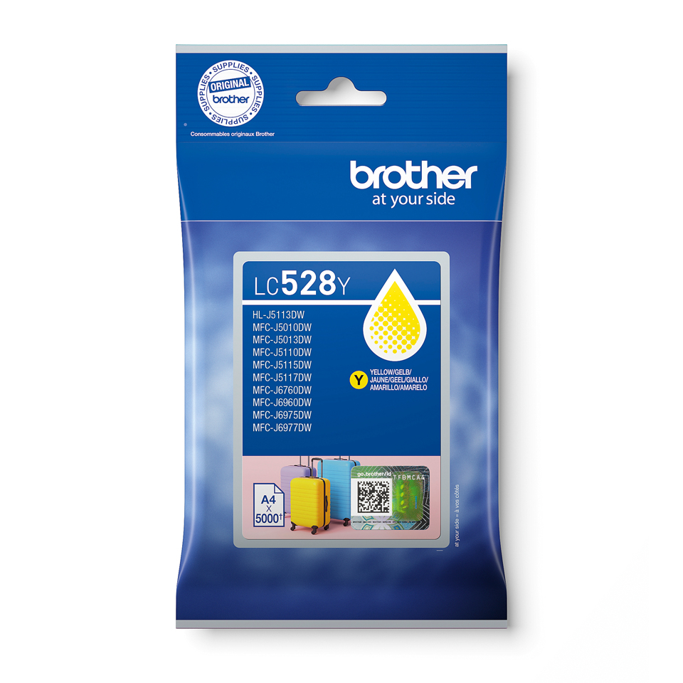 BROTHER Ink Cartridge - Lc528y - High Capacity - 5000 Pages - Yellow
