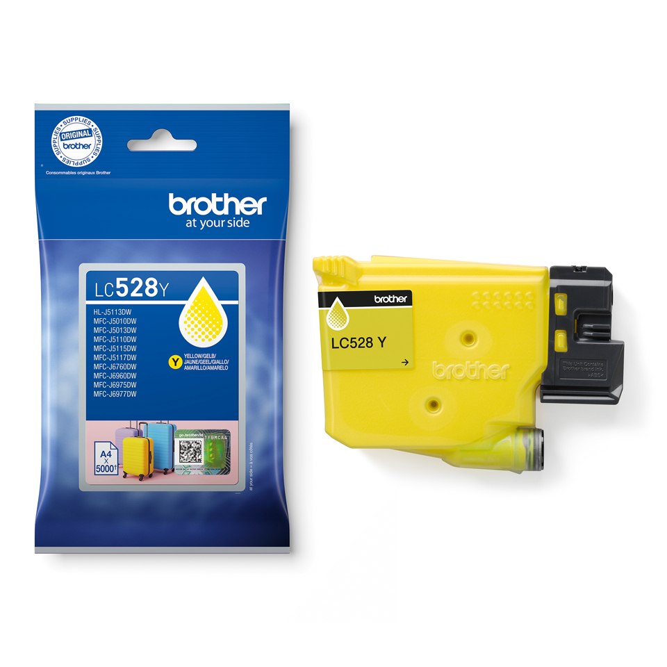 BROTHER Ink Cartridge - Lc528y - High Capacity - 5000 Pages - Yellow