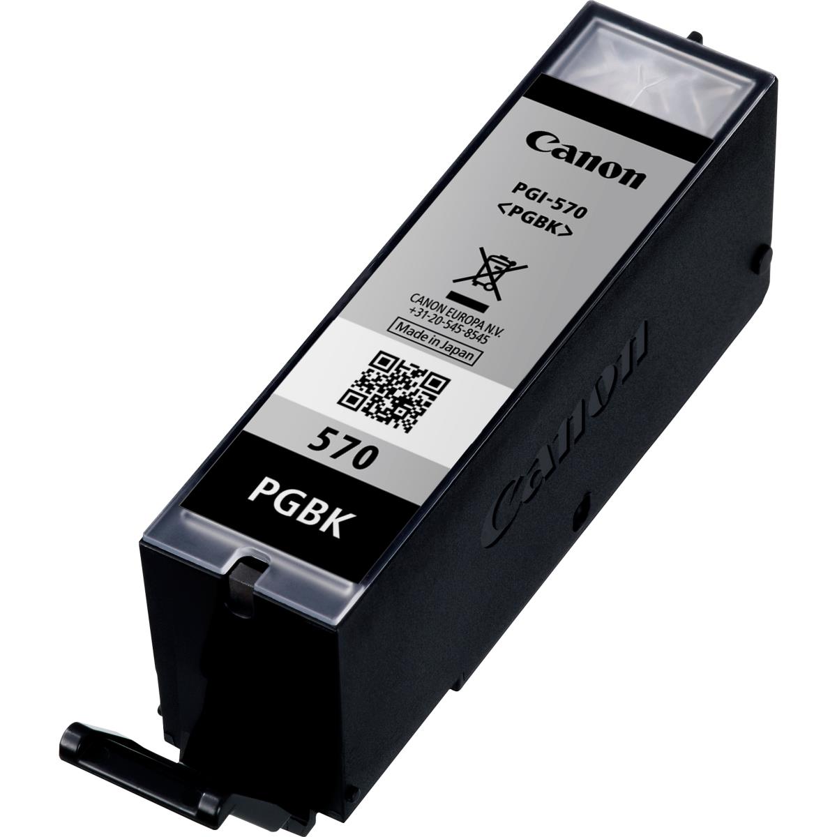 CANON Ink Cartridge - Pgi-570 Pgbk - Standard Capacity 15ml - 300 Pages - Black