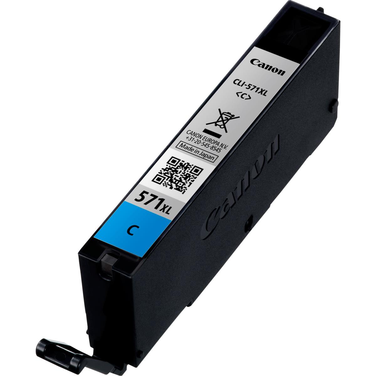 CANON Ink Cartridge - Cli-571xl - High Capacity 11ml - 680 Pages - Cyan