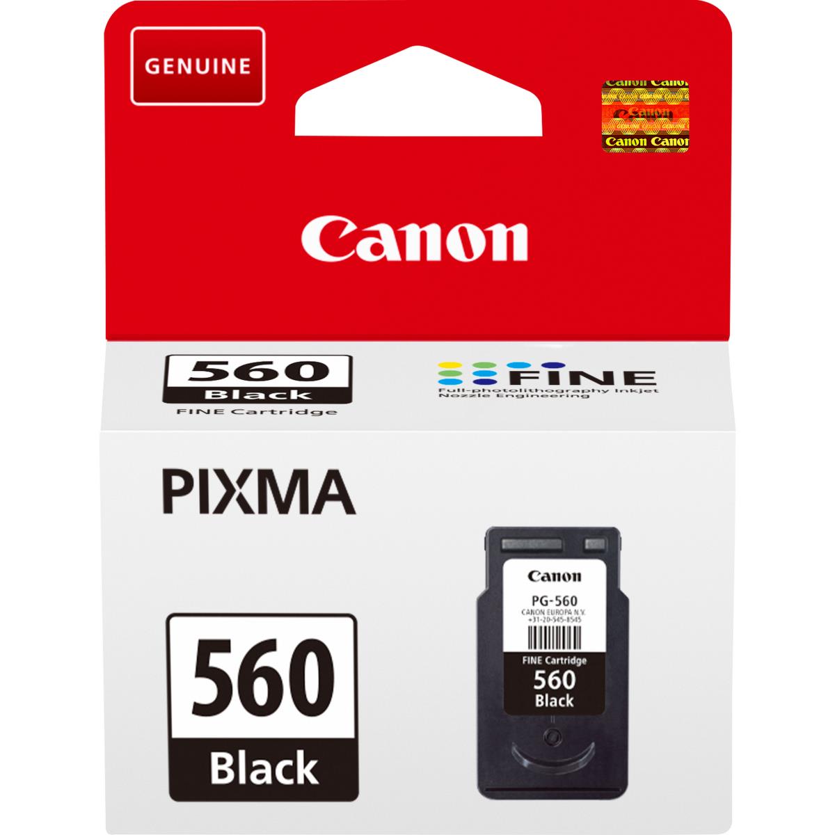 CANON Ink Cartridge - Pg-560 - 7.5ml - Black