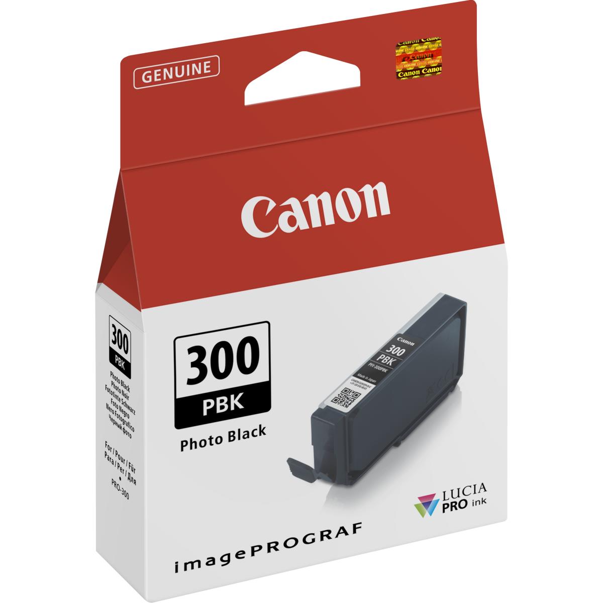 CANON Ink Cartridge - Pfi-300 - Standard Capacity 14ml - Photo Black