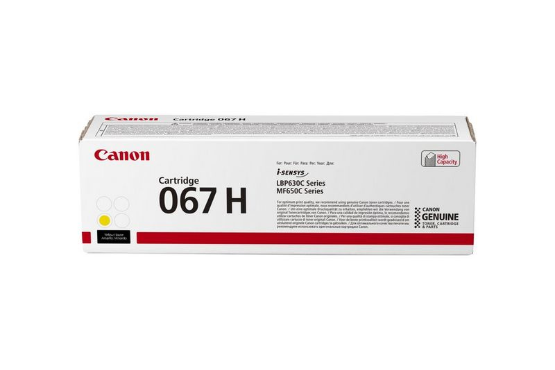 CANON Toner Cartridge - 067 - High Capacity - 2350 Pages - Yellow