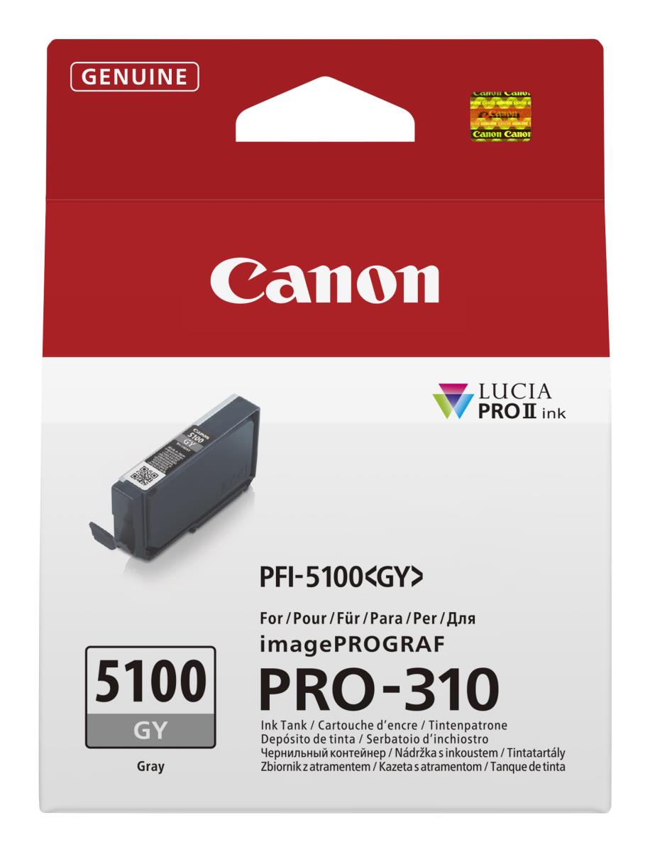 CANON Ink Tank - Pfi-5100gy - Standard Capacity - 14.4ml - Grey