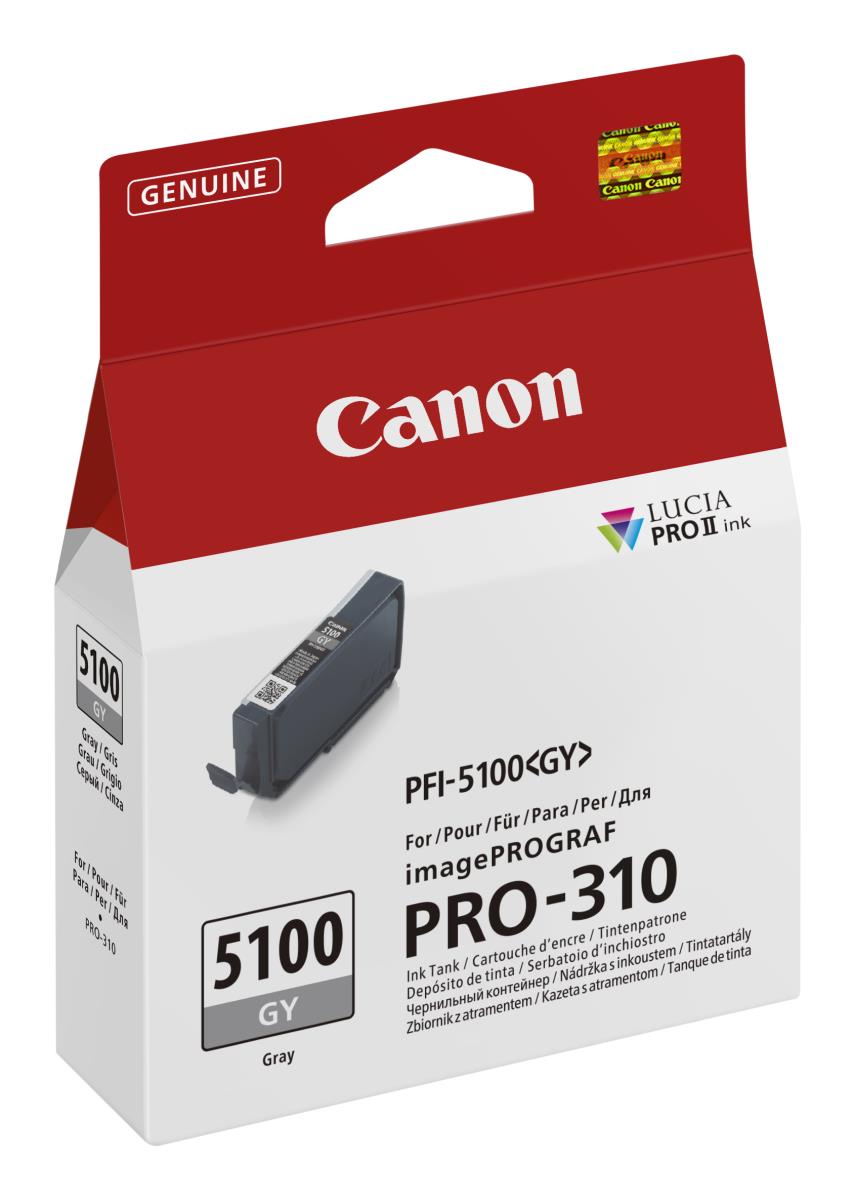 CANON Ink Tank - Pfi-5100gy - Standard Capacity - 14.4ml - Grey
