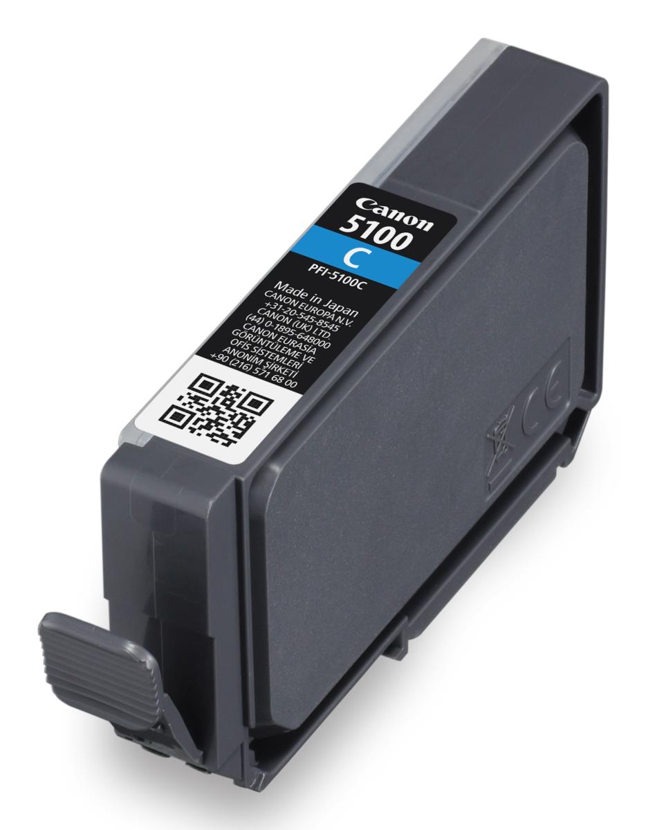 CANON Ink Tank - Pfi-5100c - Standard Capacity - 14.4ml - Cyan