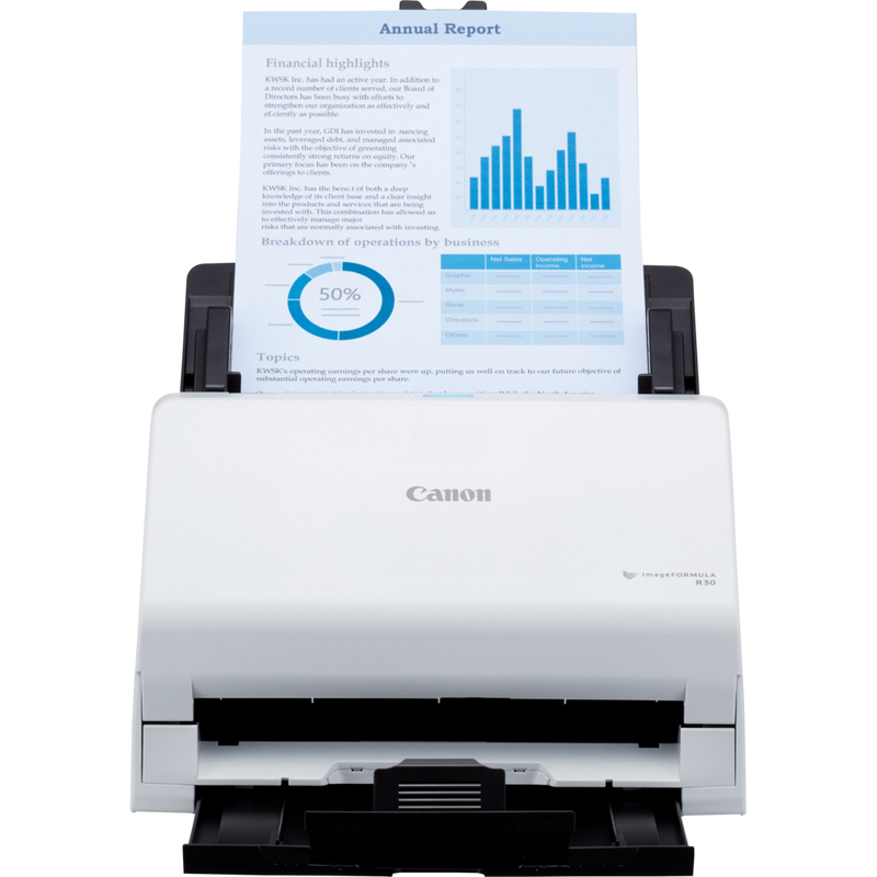 CANON Imageformula R30 - Document Scanner - Contact Image Sensor (cis) - Duplex - A4 - 600 Dpi