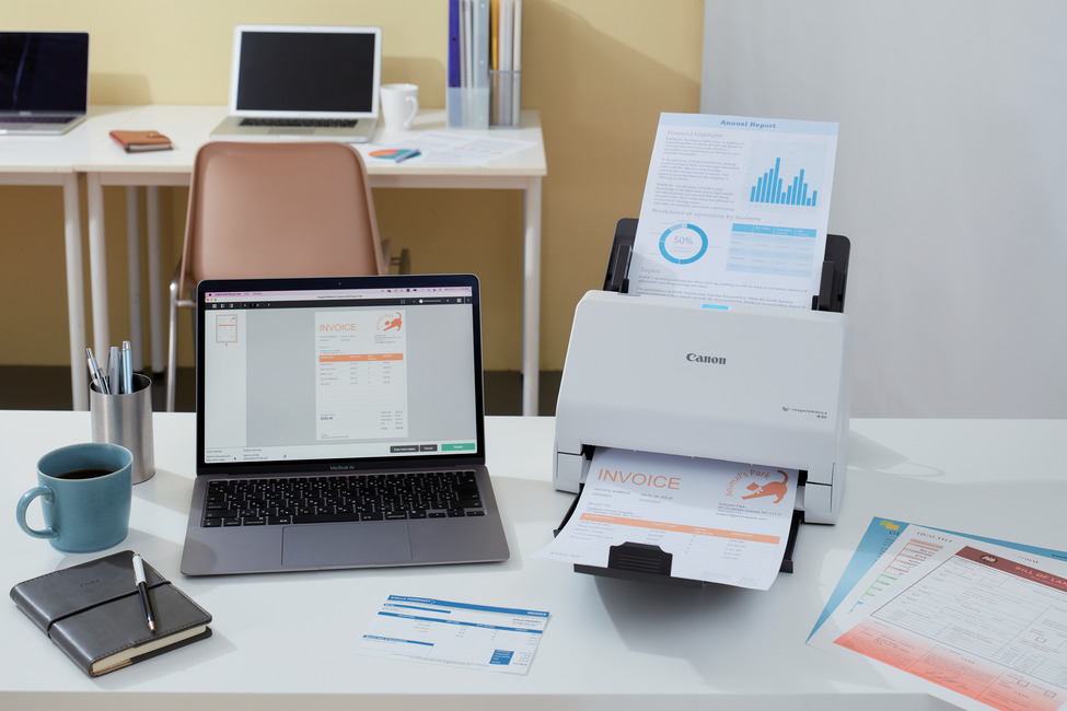 CANON Imageformula R30 - Document Scanner - Contact Image Sensor (cis) - Duplex - A4 - 600 Dpi