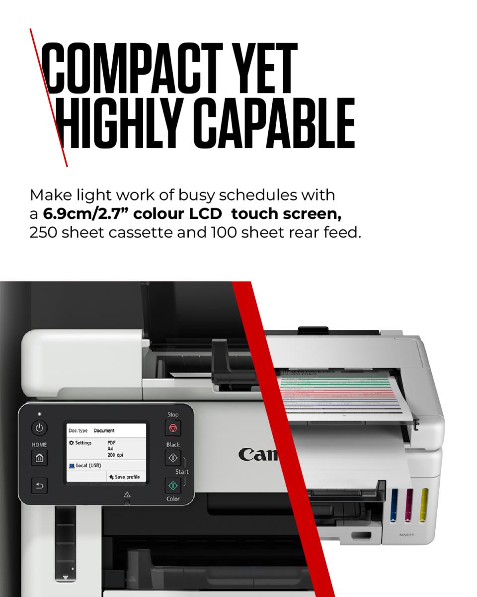 CANON Maxify Gx6550 - Multifunction Printer - Inkjet - A4 - Wi-Fi - White
