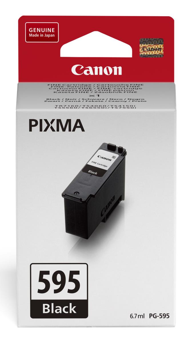 CANON Ink Cartridge - Pg-595 - Standard Capacity 6.7ml - 180 Pages - Black