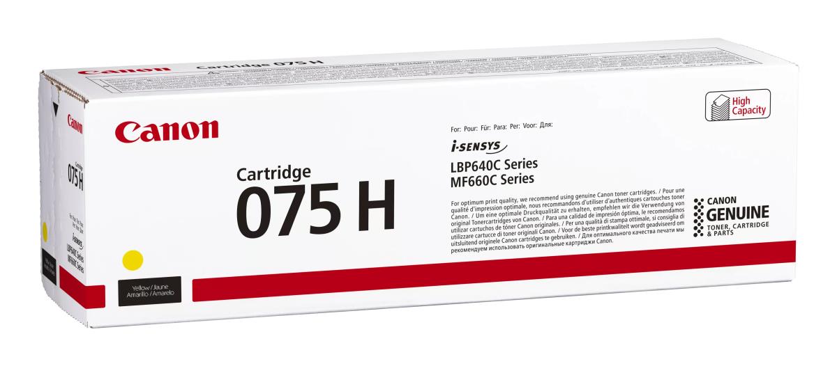 CANON Toner Cartridge - 075h - High Capacity - 2500 Pages - Yellow