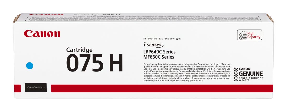 CANON Toner Cartridge - 075h - High Capacity - 2500 Pages - Cyan
