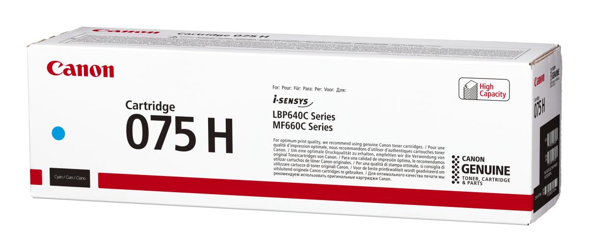CANON Toner Cartridge - 075h - High Capacity - 2500 Pages - Cyan