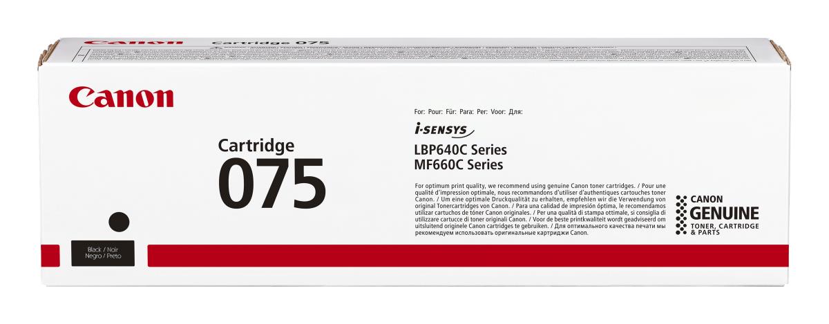 CANON Toner Cartridge - 075 - Standard Capacity - 1400 Pages - Black