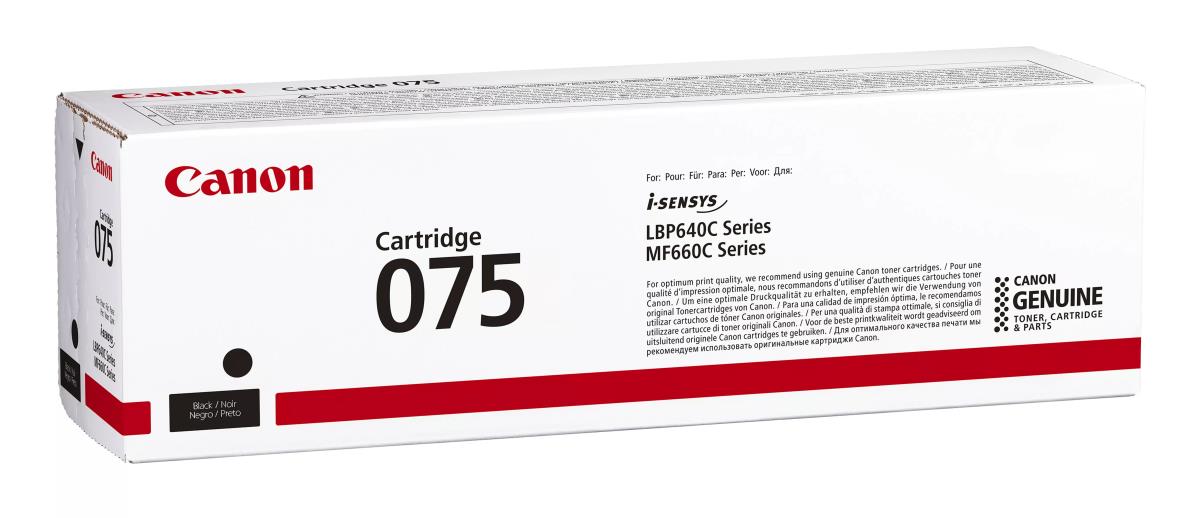 CANON Toner Cartridge - 075 - Standard Capacity - 1400 Pages - Black