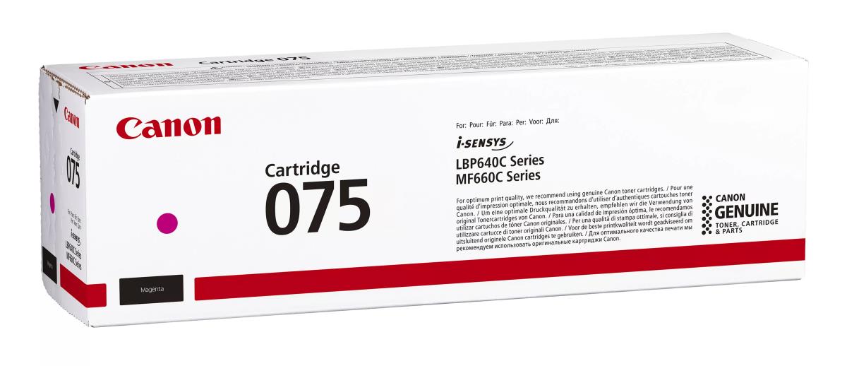 CANON Toner Cartridge - 075 - Standard Capacity - 1300 Pages - Magenta