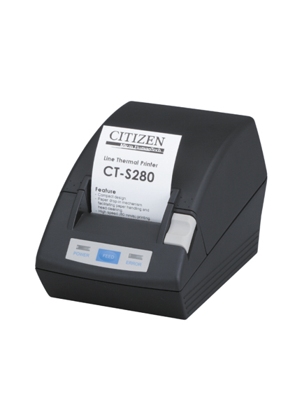 CITIZEN Ct-s280 Thermal Printer Black Serial/ External 230v Psu