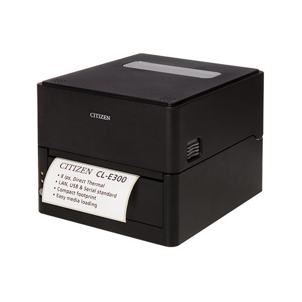 CITIZEN Cl-e300 - Desktop Printer - Direct Thermal - 118mm - USB / Serial / Ethernet - Black