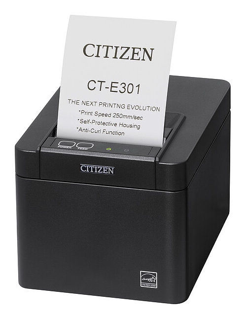 CITIZEN Ct-e301 - Printer - Thermal - 80mm - USB / Serial / Ethernet / Bluetooth - Black