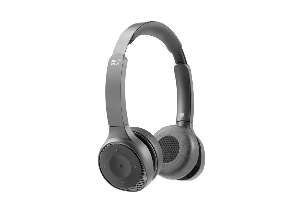 CISCO Headset 730 - Bluetooth - Carbon Black With Travel Case, USB Hd Adapter, Charging Stand, USB & 3.5mm Connectors