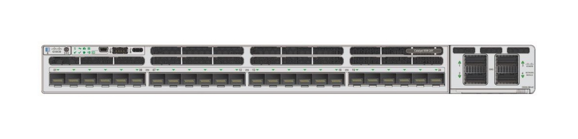 CISCO Catalyst 9300x 24x25g Fiber Ports Modular Uplink Switch