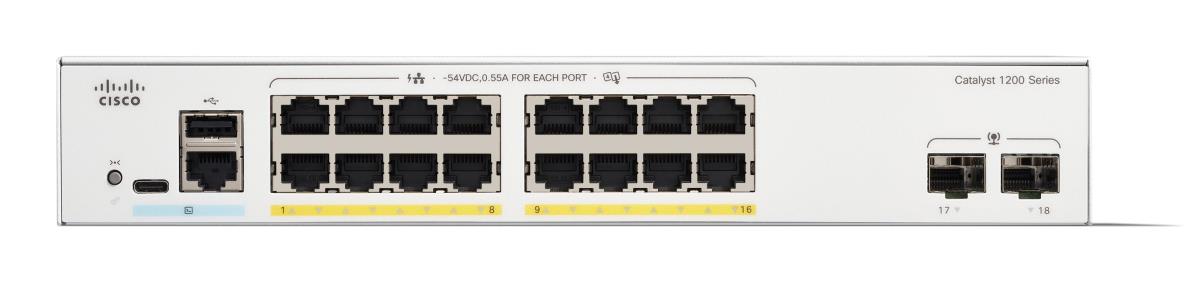 CISCO Catalyst 1200 16-port Ge Poe 2x1g Sfp
