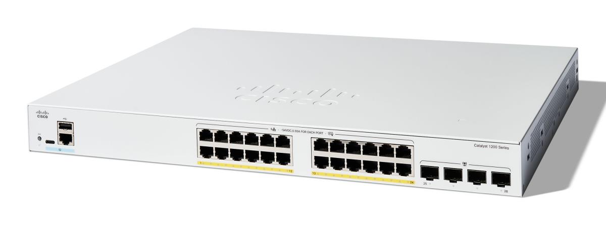 CISCO Catalyst 1200 24-port Ge Full Poe 4x1g Sfp