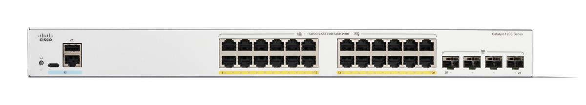 CISCO Catalyst 1200 24-port Ge Full Poe 4x1g Sfp